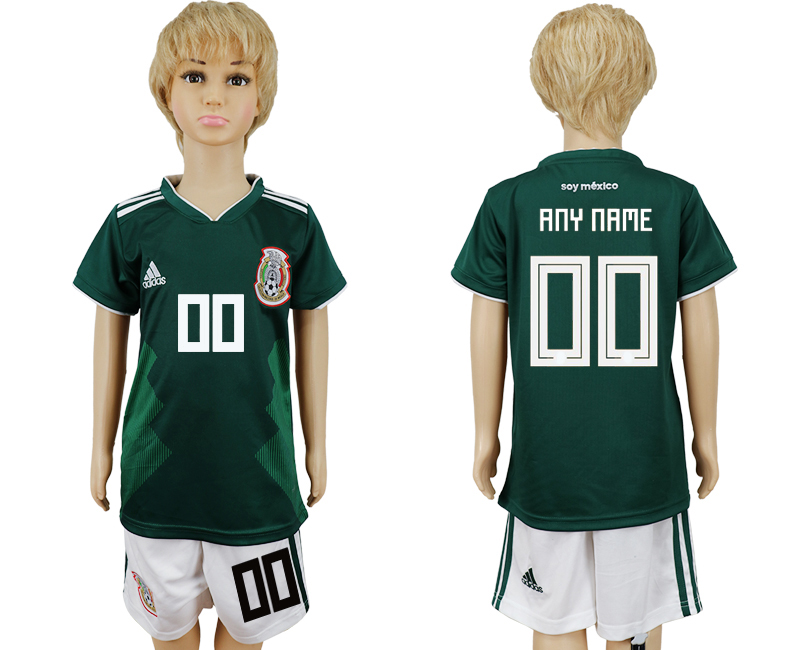2018 World Cup Children football jersey MEXICO CHIRLDREN YOUR NA